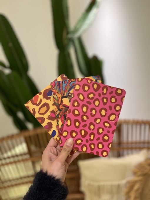 Trio De Cadernetas Cor De Banana