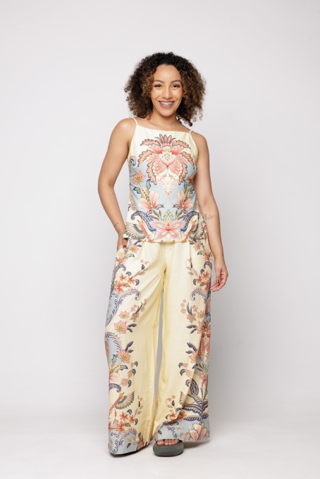 Calça Reta Encanto Boho
