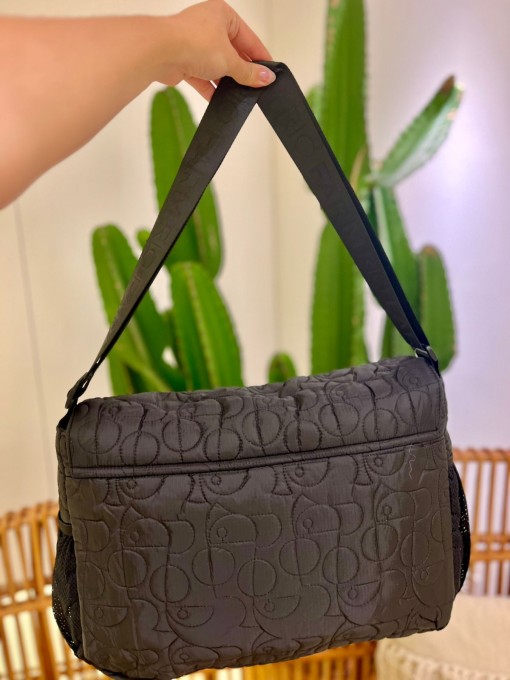Bolsa Transversal Brisa Puffer Preto