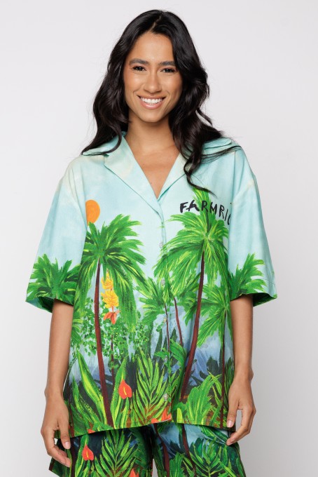 Camisa Farmrio Tropical