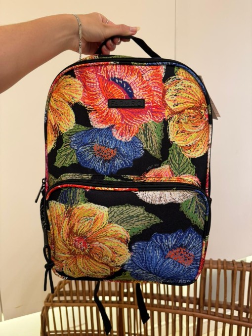 Mochila Farm Me Leva Floral Paraíso Bordado