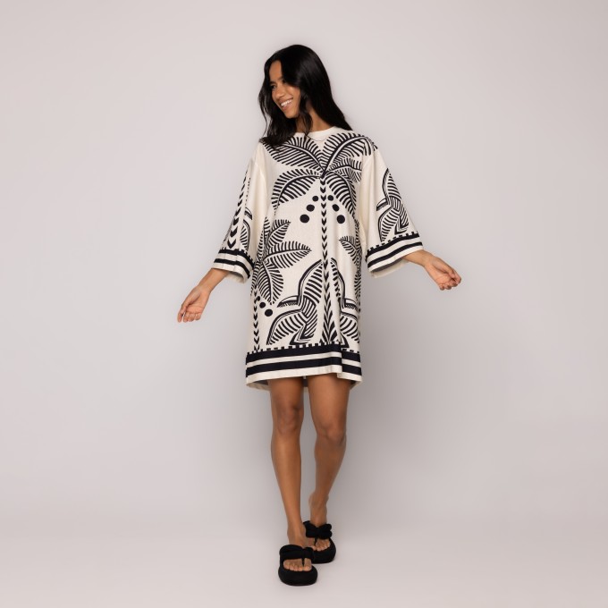 Vestido Tshirt Big Listra Tropical