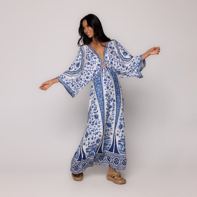 Vestido Cropped Porcelana