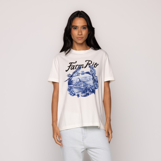 Tshirt Fit Portal Arara Azul