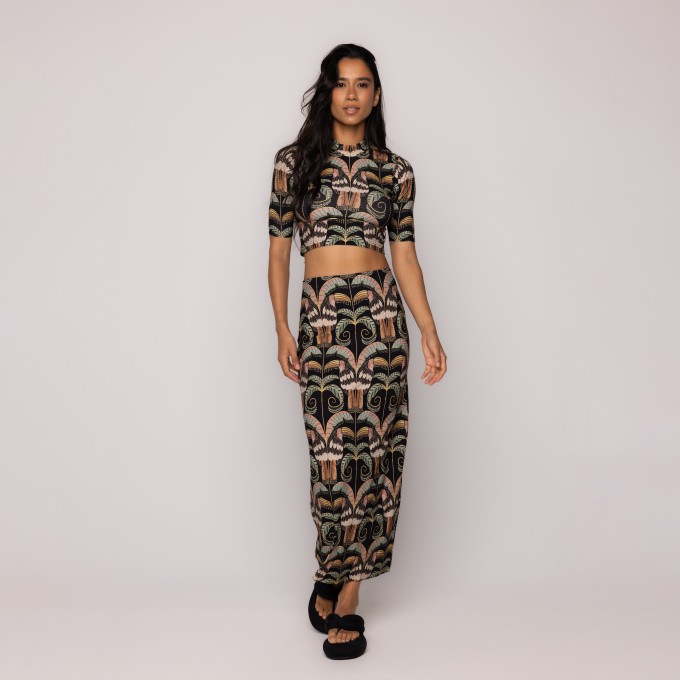 Saia Midi Reta Tucano Real