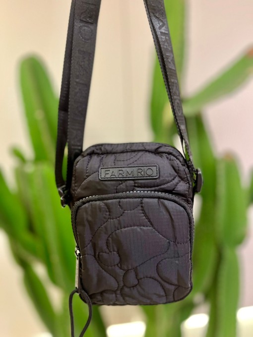 Bolsa Farm da Gema Puffer Preto