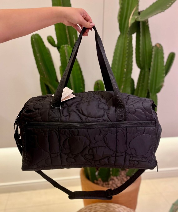 Bolsa Farm Findi Borogodó puffer preto