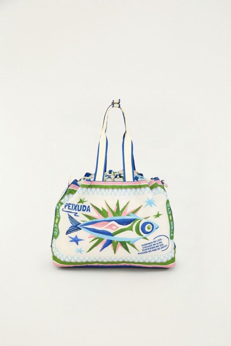 Totebag Farm Carioca Rótulos Sardinhas