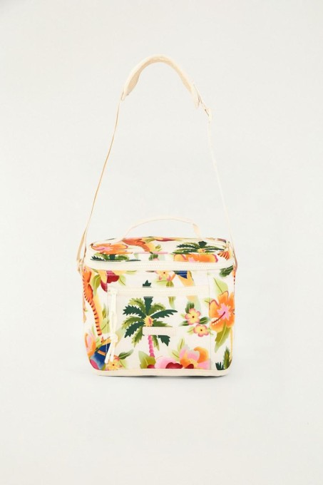 Mini Cooler Farm Farofa Floral Havaiano
