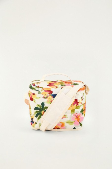 Mini Cooler Farm Farofa Floral Havaiano
