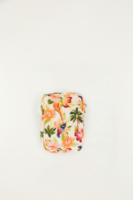 Bolsa Farm Fervo Floral Havaiano Off White