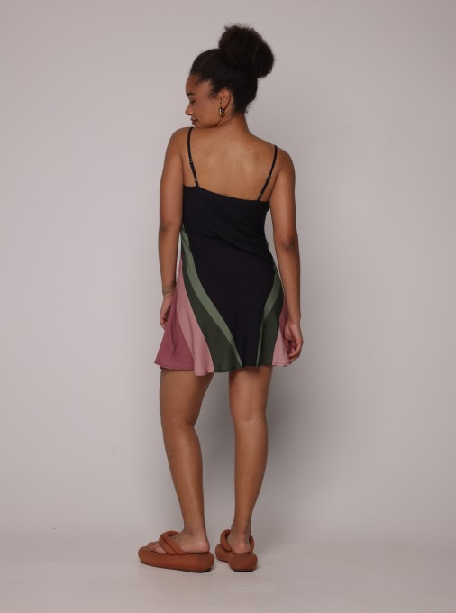 Vestido Curto Lenço Ararinha