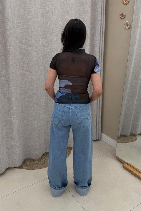Blusa Tule Jardim de Amora