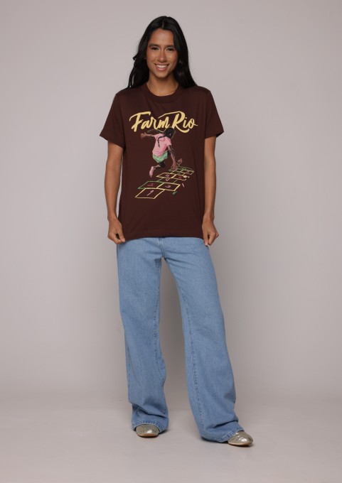 Tshirt Fit O Pulo Marrom Terra