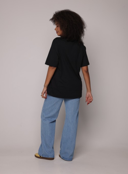 Tshirt Media Meio Dia Preto