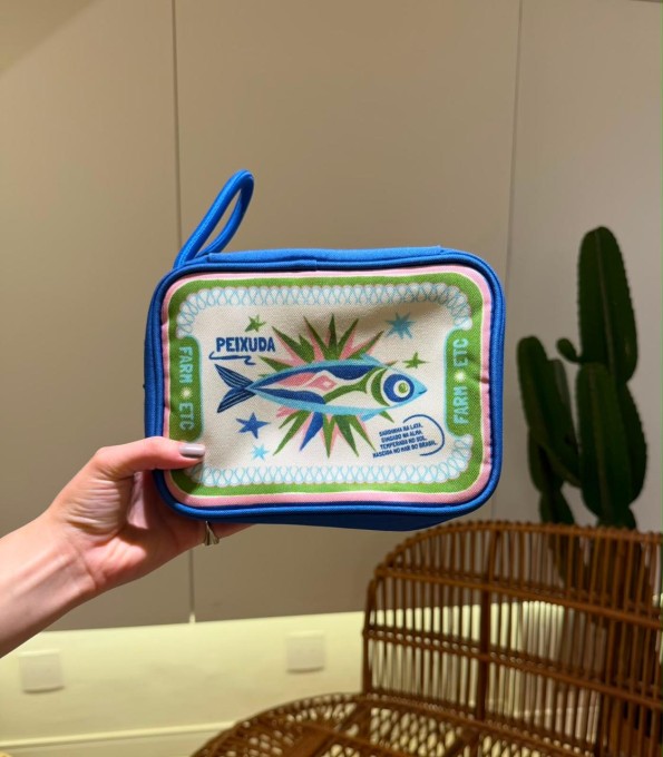 Necessaire Farm Xero Rótulos Sardinhas