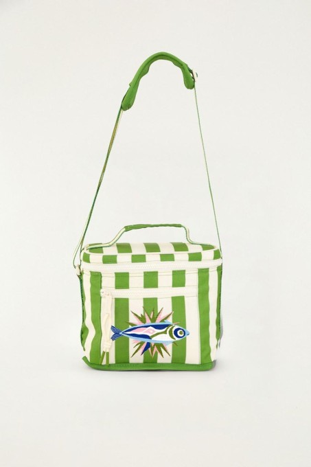 Mini Cooler Farm Farofa Listrado Sonhador Verde