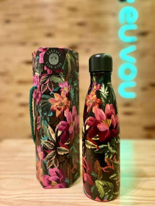 Garrafa Farm Glub Glub 500ml Painted Flowers